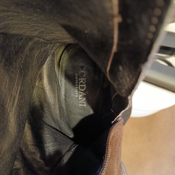 CORDANI Brown Suede Tall Riding Style Boots Size 8M - Picture 9 of 9